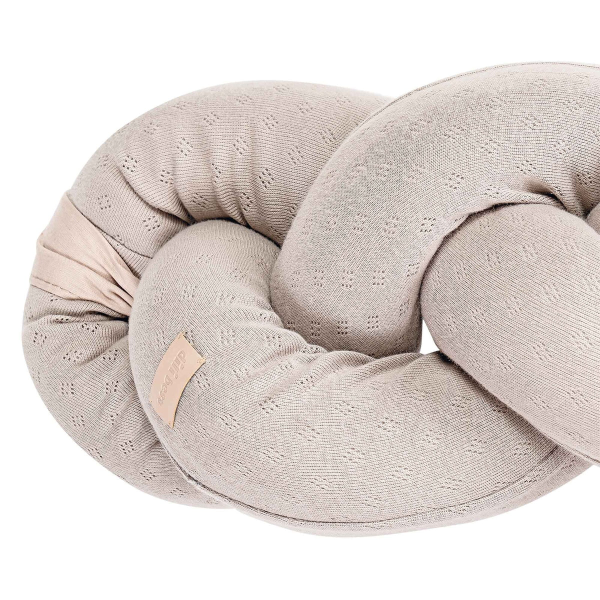 Treccia in cotone organico, riduttore per culla