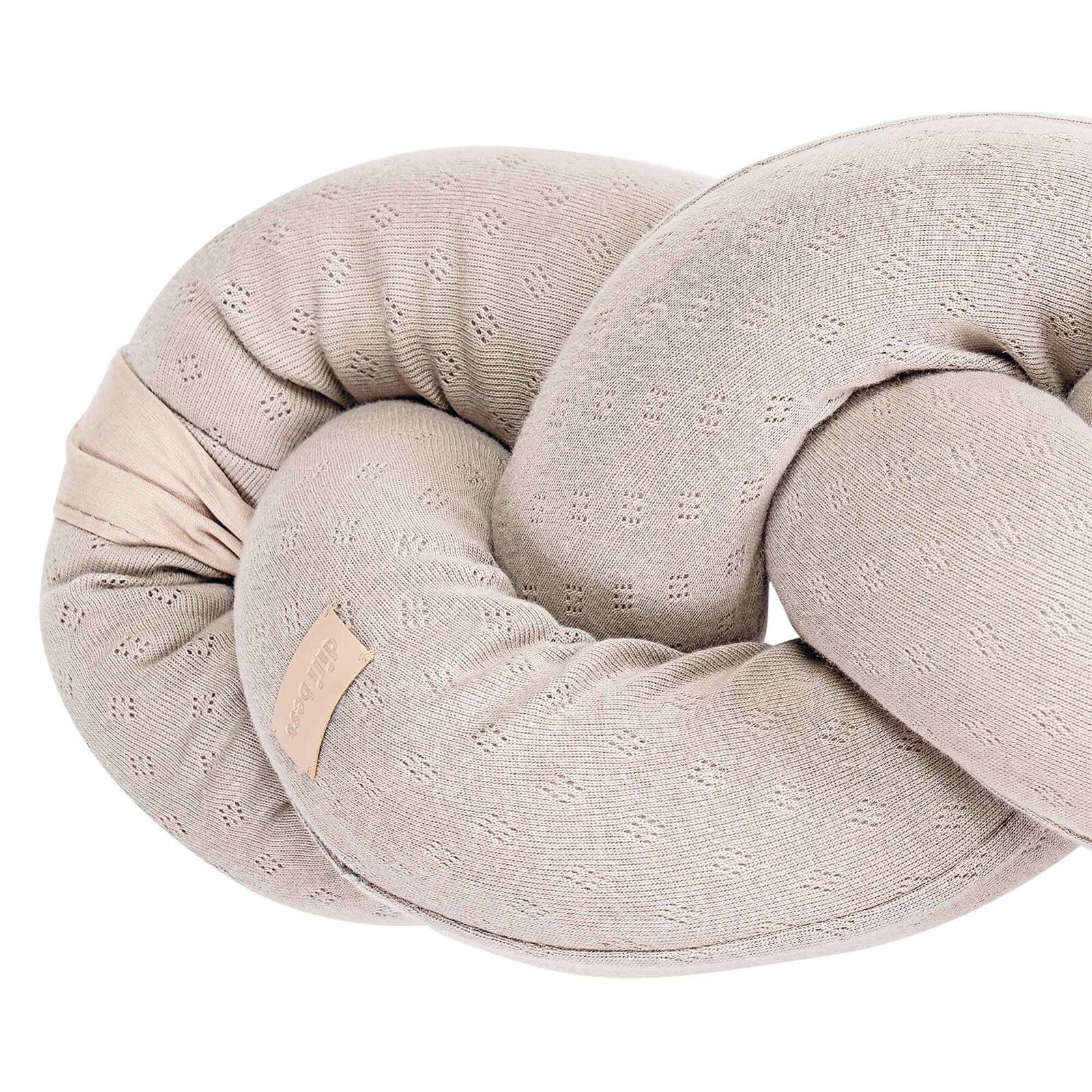 Treccia in cotone organico, riduttore per culla