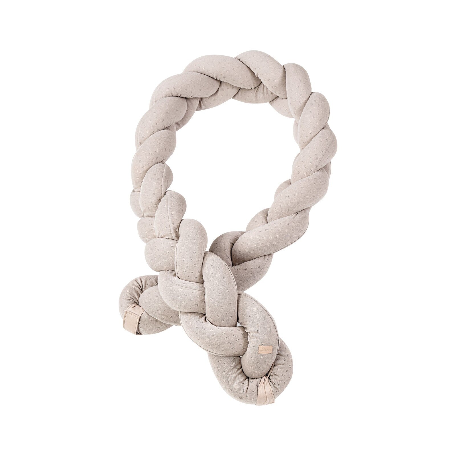 Treccia in cotone organico, riduttore per culla