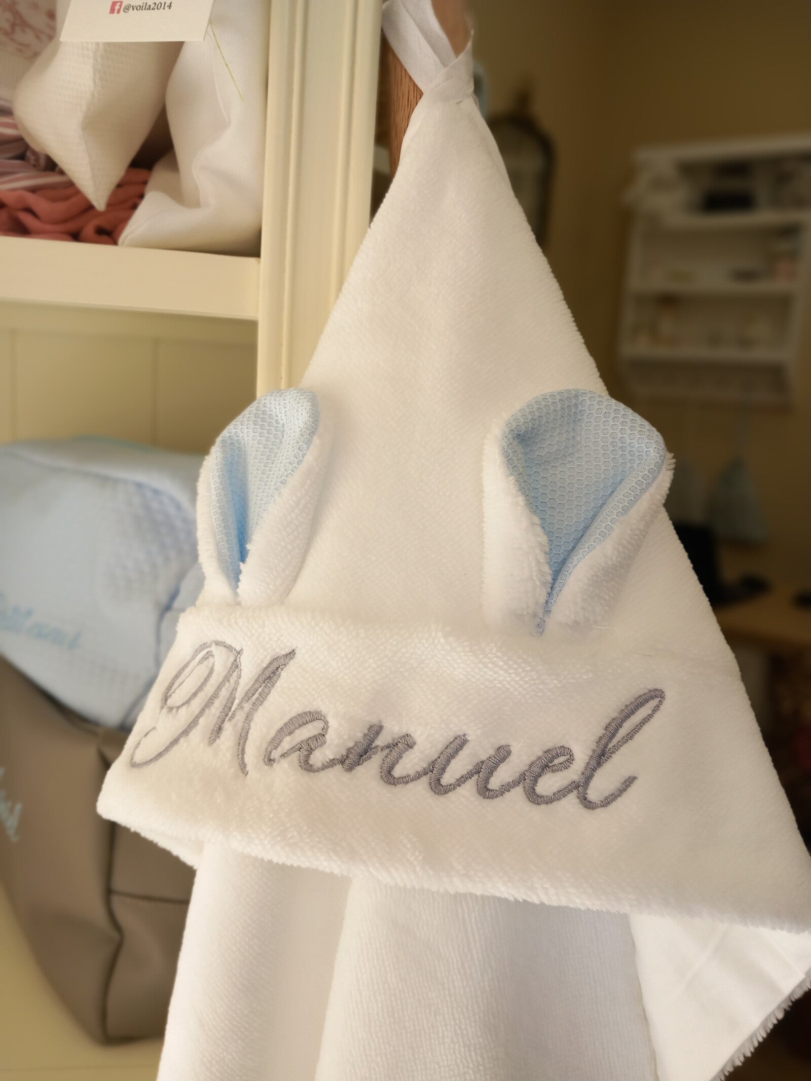 Accappatoio rabbit in spugna di bamboo