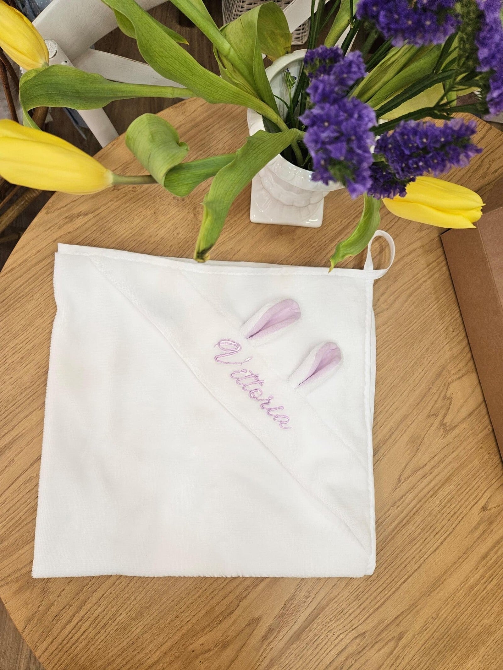 Accappatoio rabbit in spugna di bamboo