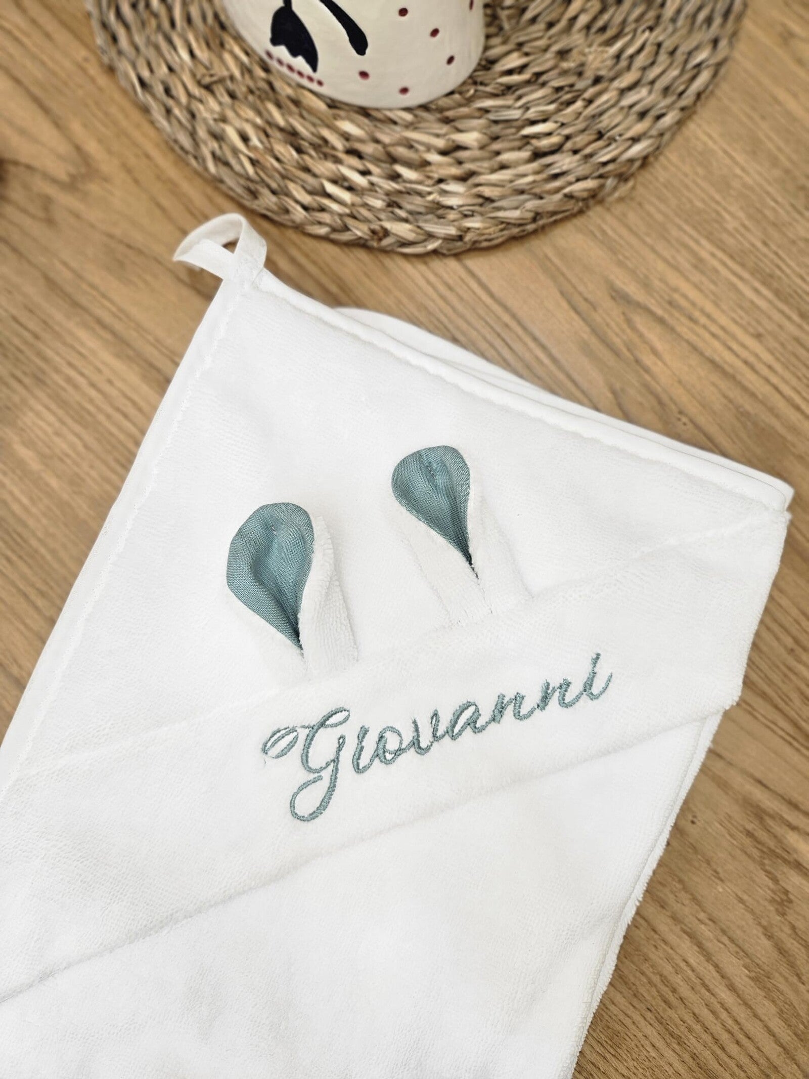 Accappatoio rabbit in spugna di bamboo