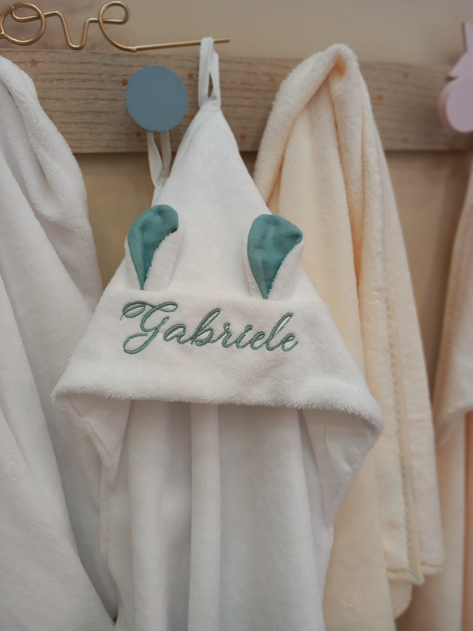 Accappatoio rabbit in spugna di bamboo