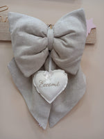 Fiocco Nascita in lino