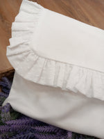 Busta nascita con rouche in plumetis