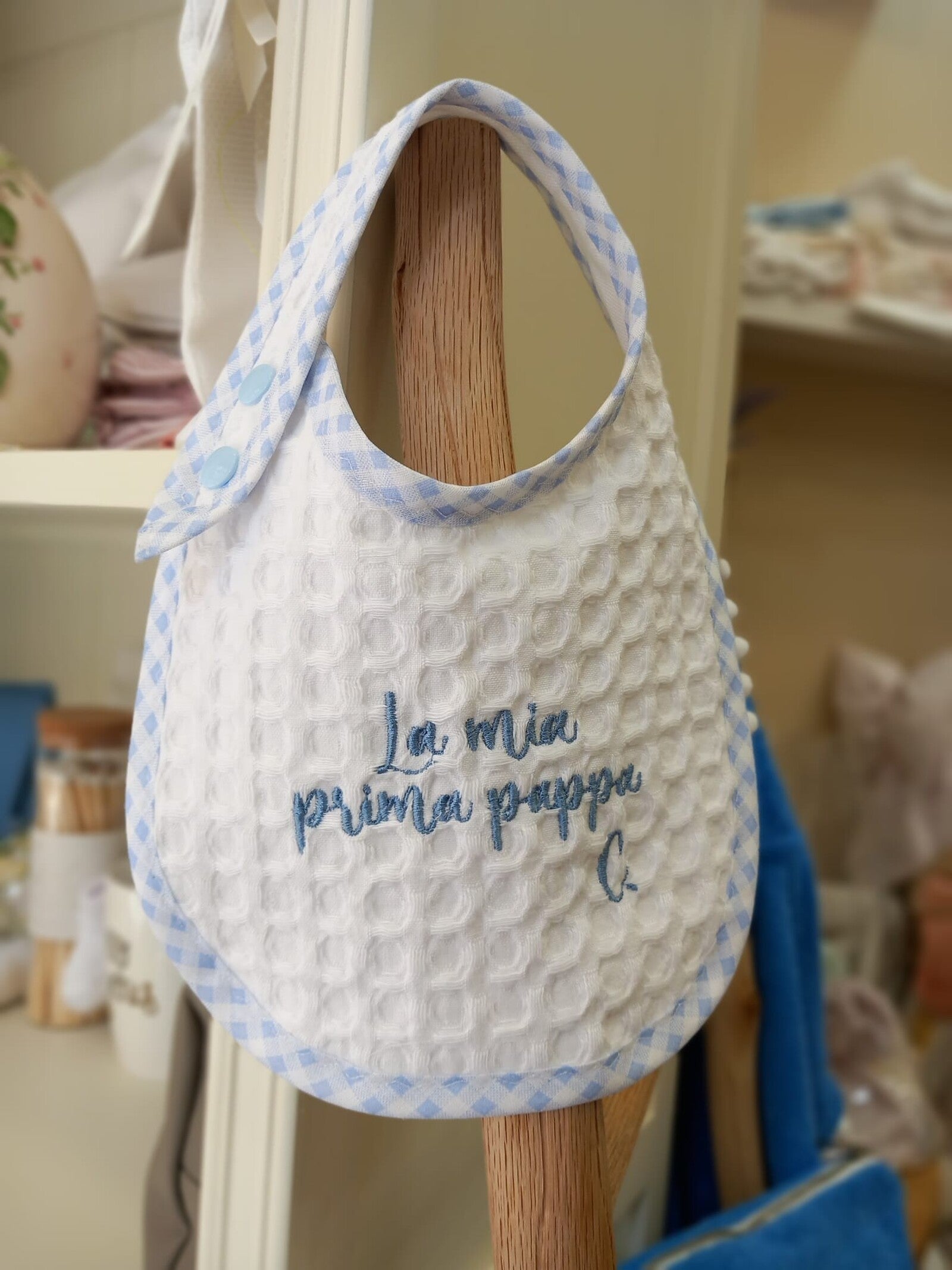 Bavaglino Pappa in apone con bottoncino automatico