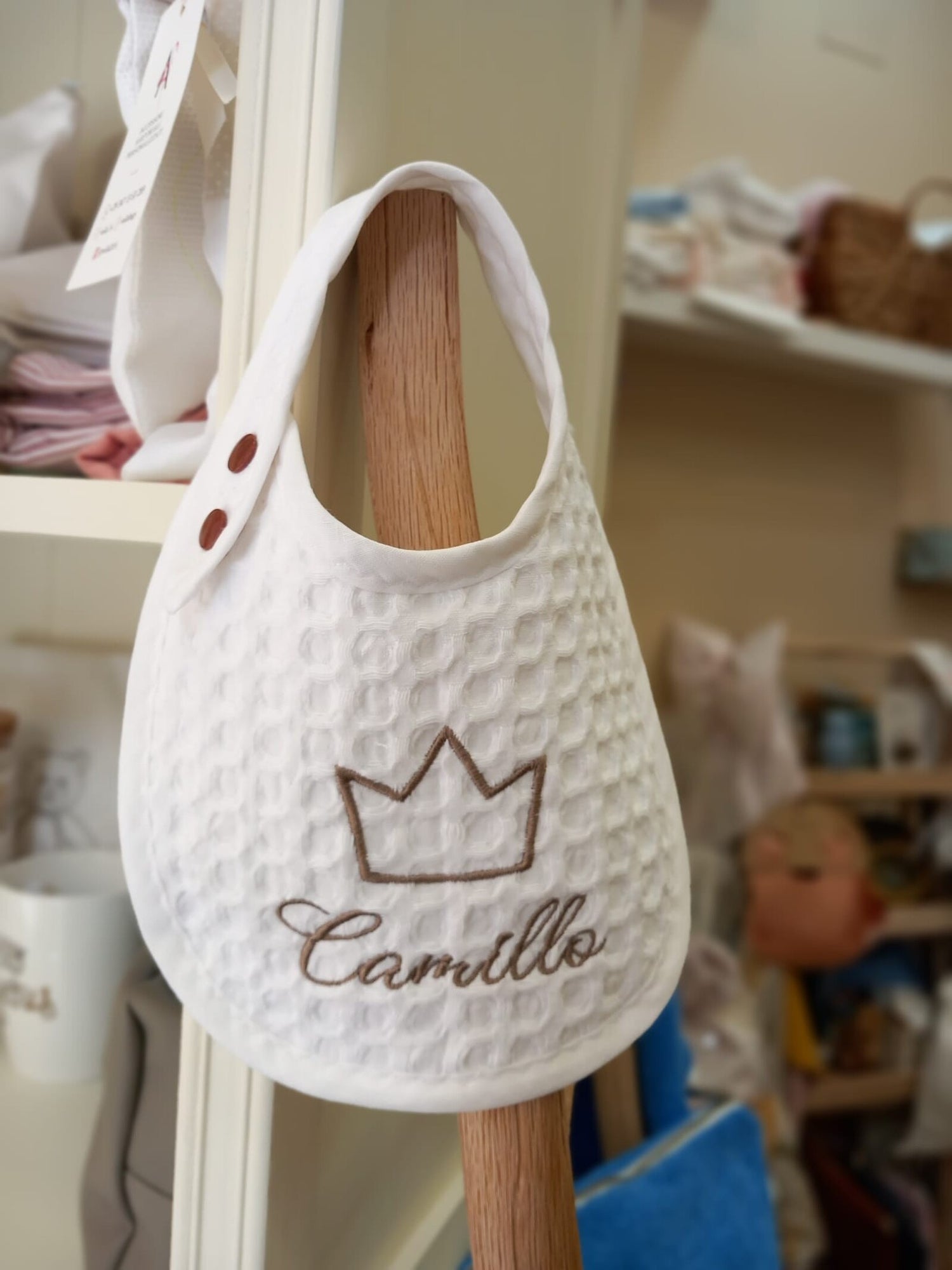 Bavaglino Pappa in apone con bottoncino automatico