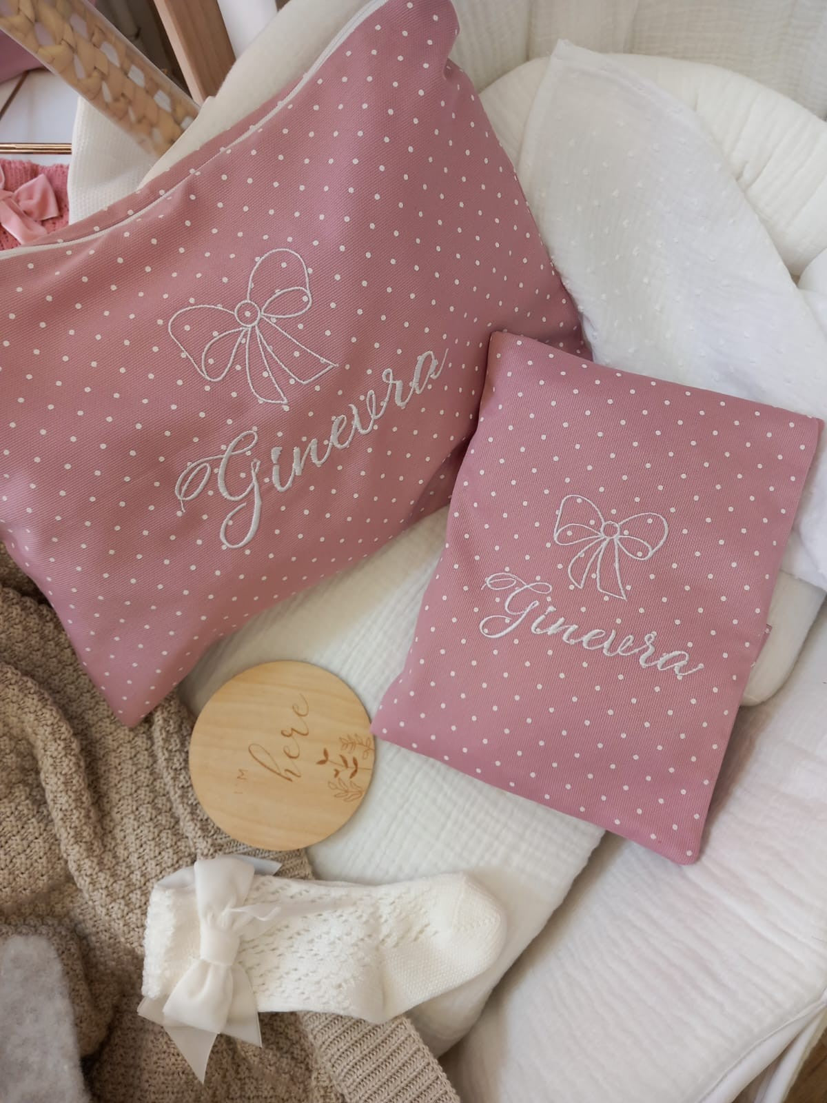 Coordinato Borsello e Portapannolini Basic