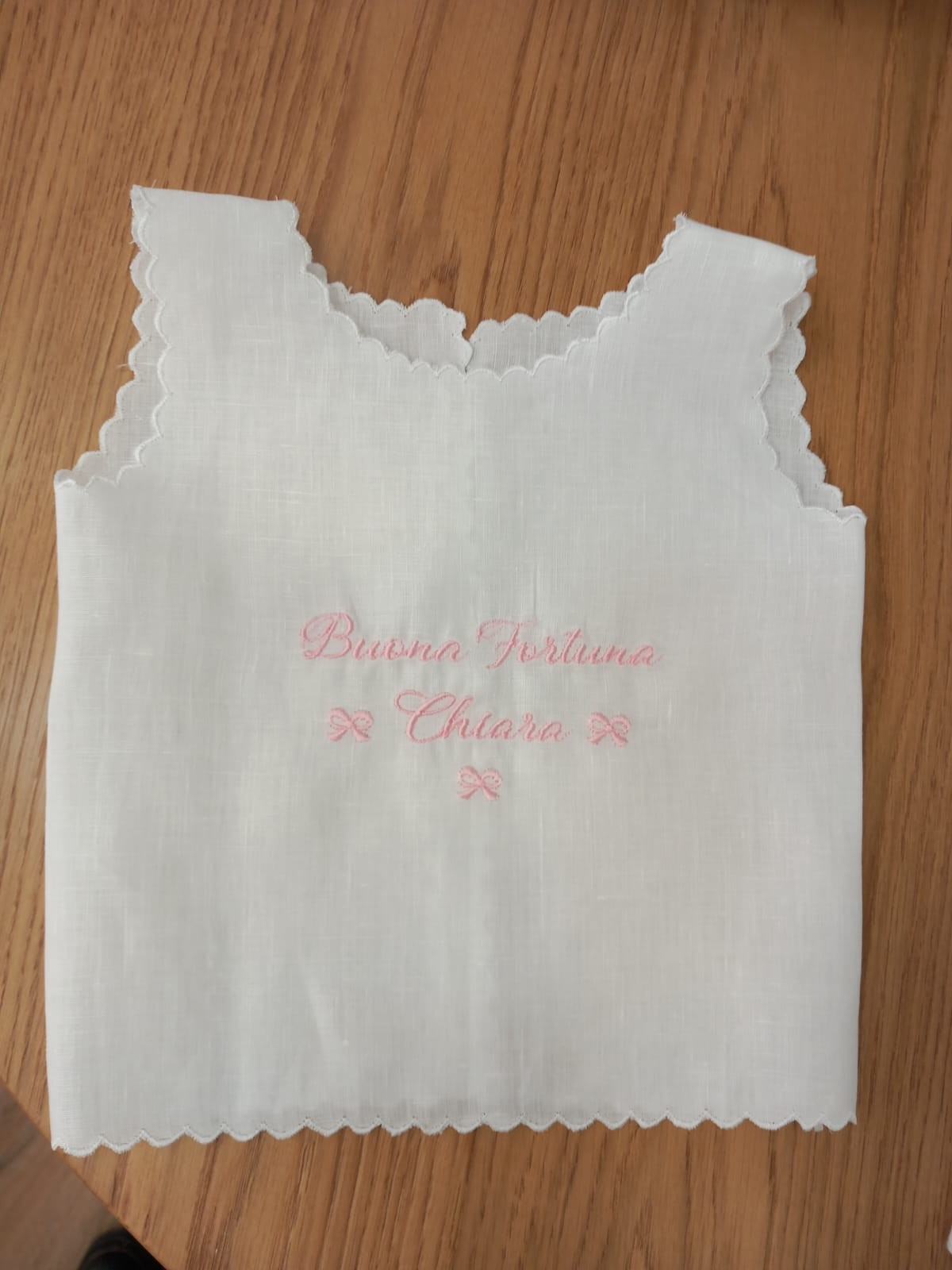 Set Nascita, Busta cambio e camicina della fortuna