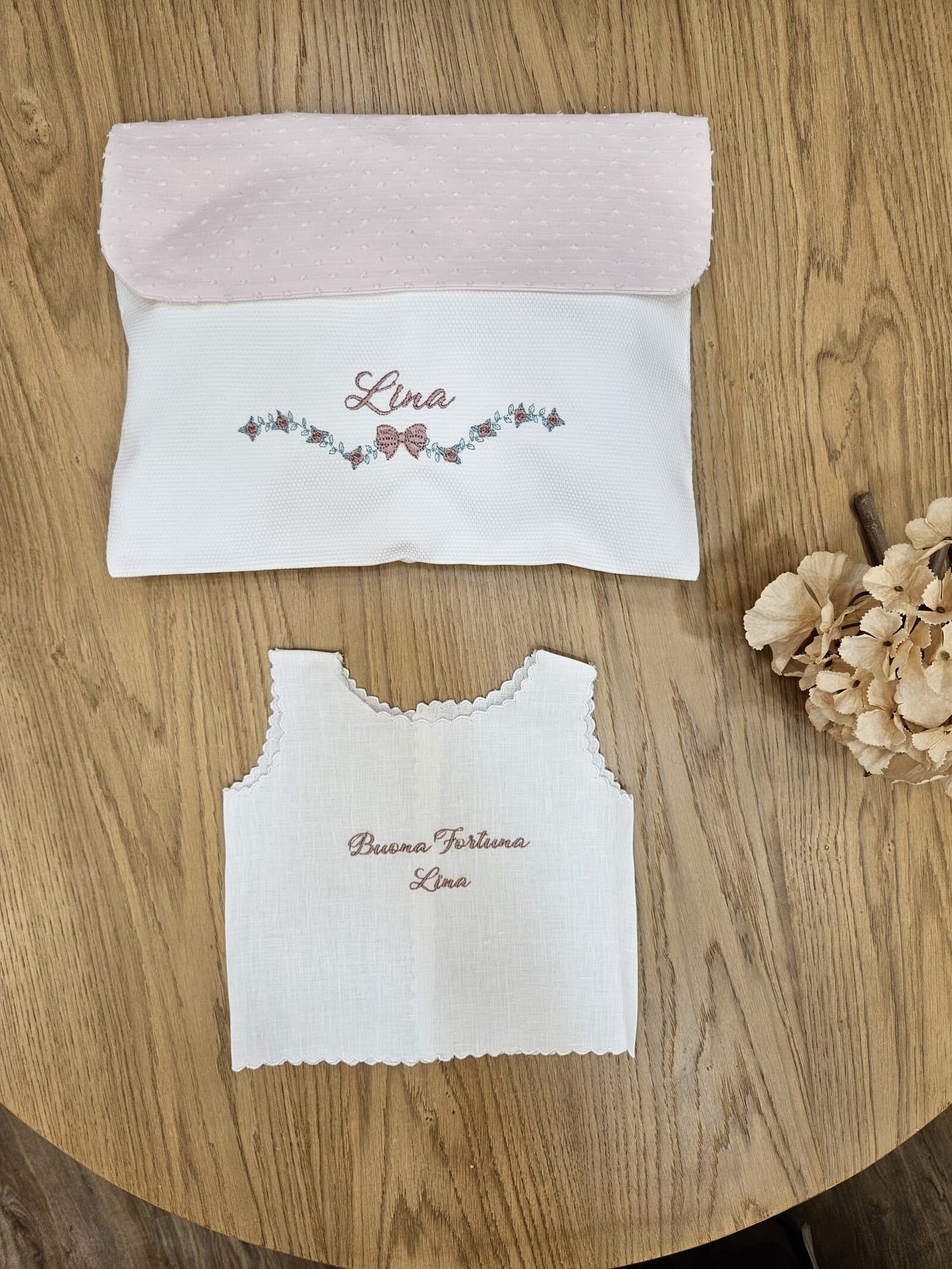 Set Nascita, Busta cambio e camicina della fortuna