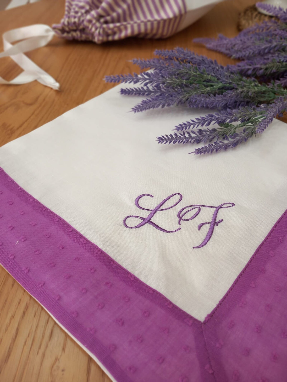 Quadrato Neonato in lino Provence