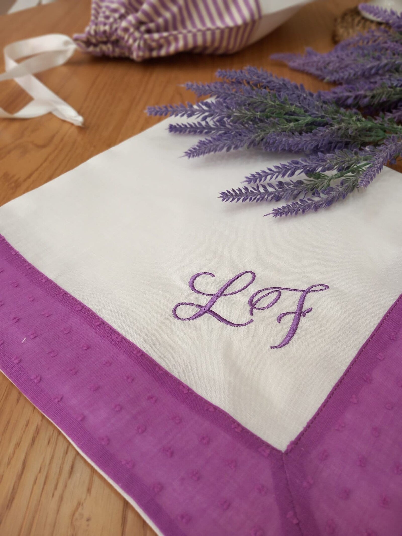 Quadrato Neonato in lino Provence