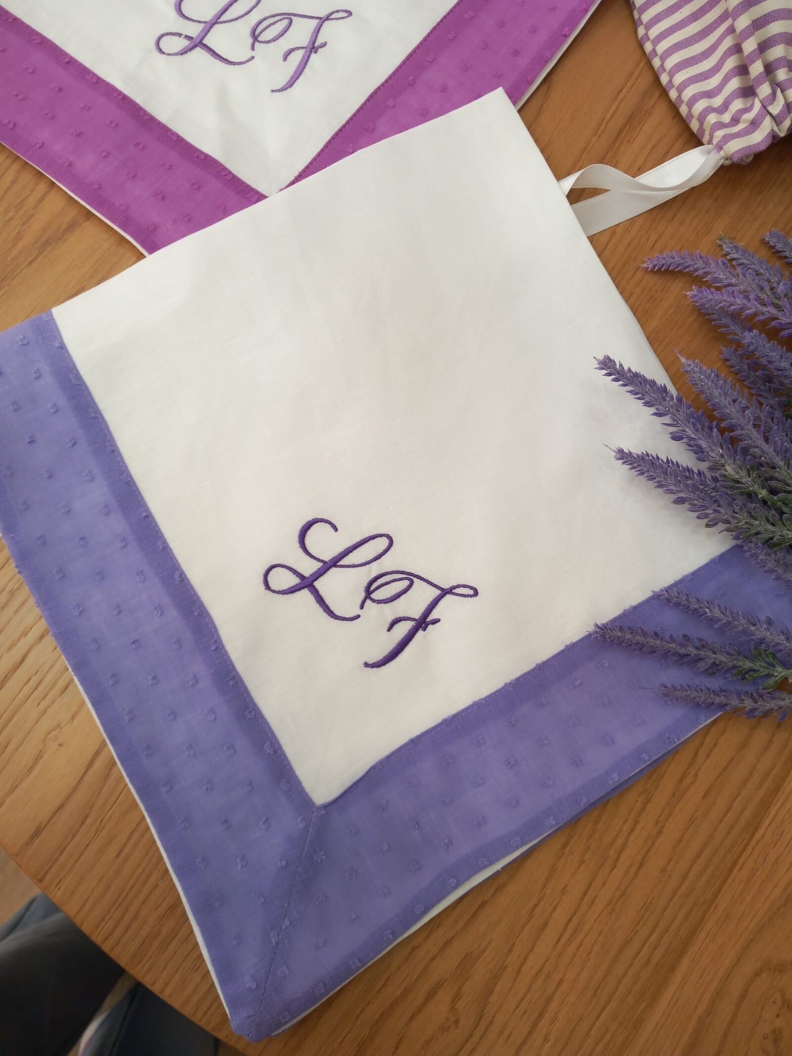 Quadrato Neonato in lino Provence