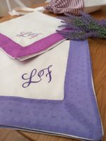 Quadrato Neonato in lino Provence