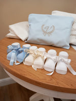 Calzini Newborn con fiocco in raso