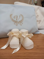 Calzini Newborn con fiocco in raso