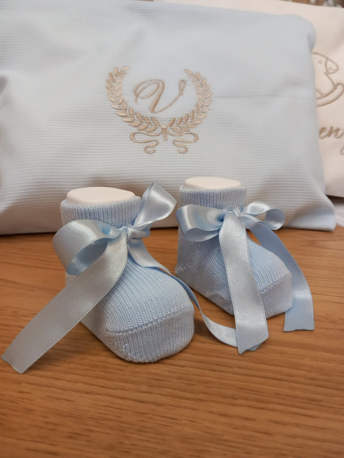 Calzini Newborn con fiocco in raso