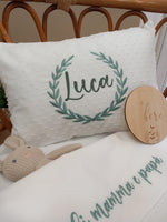 Cuscino decorativo in plumetis