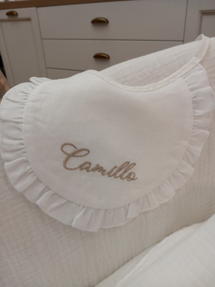 Bavaglino personalizzato con rouche