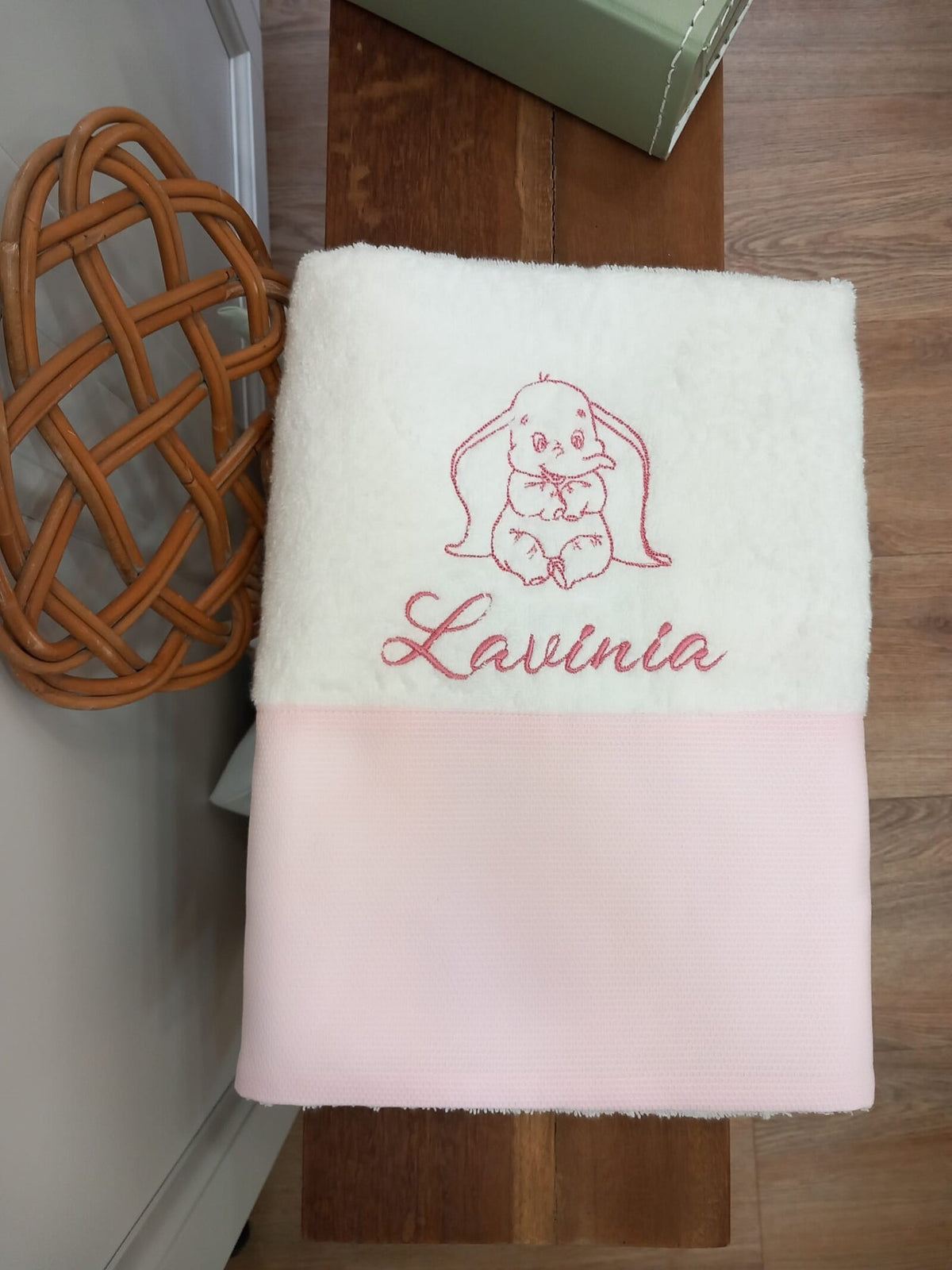 Telo bagnetto Baby Love in spugna di cotone