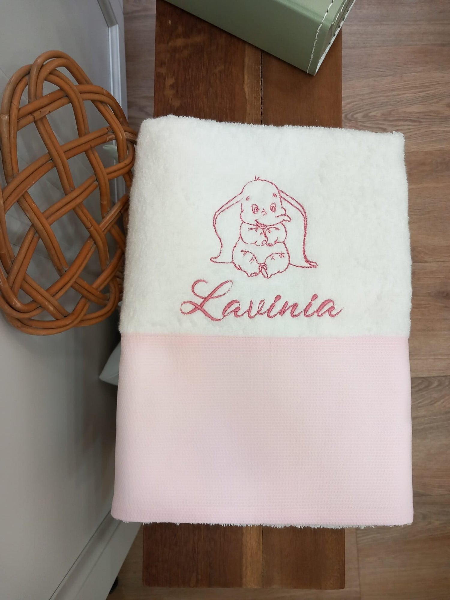 Telo bagnetto Baby Love in spugna di cotone