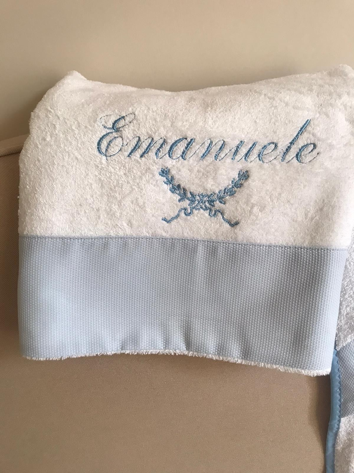 Telo bagnetto Baby Love in spugna di cotone