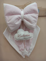 Fiocco Nascita Luna con pendenti