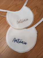 Bavaglino Baby Love con merlettino