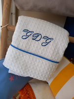 Telo Mare in cotone apone bianco personalizzato