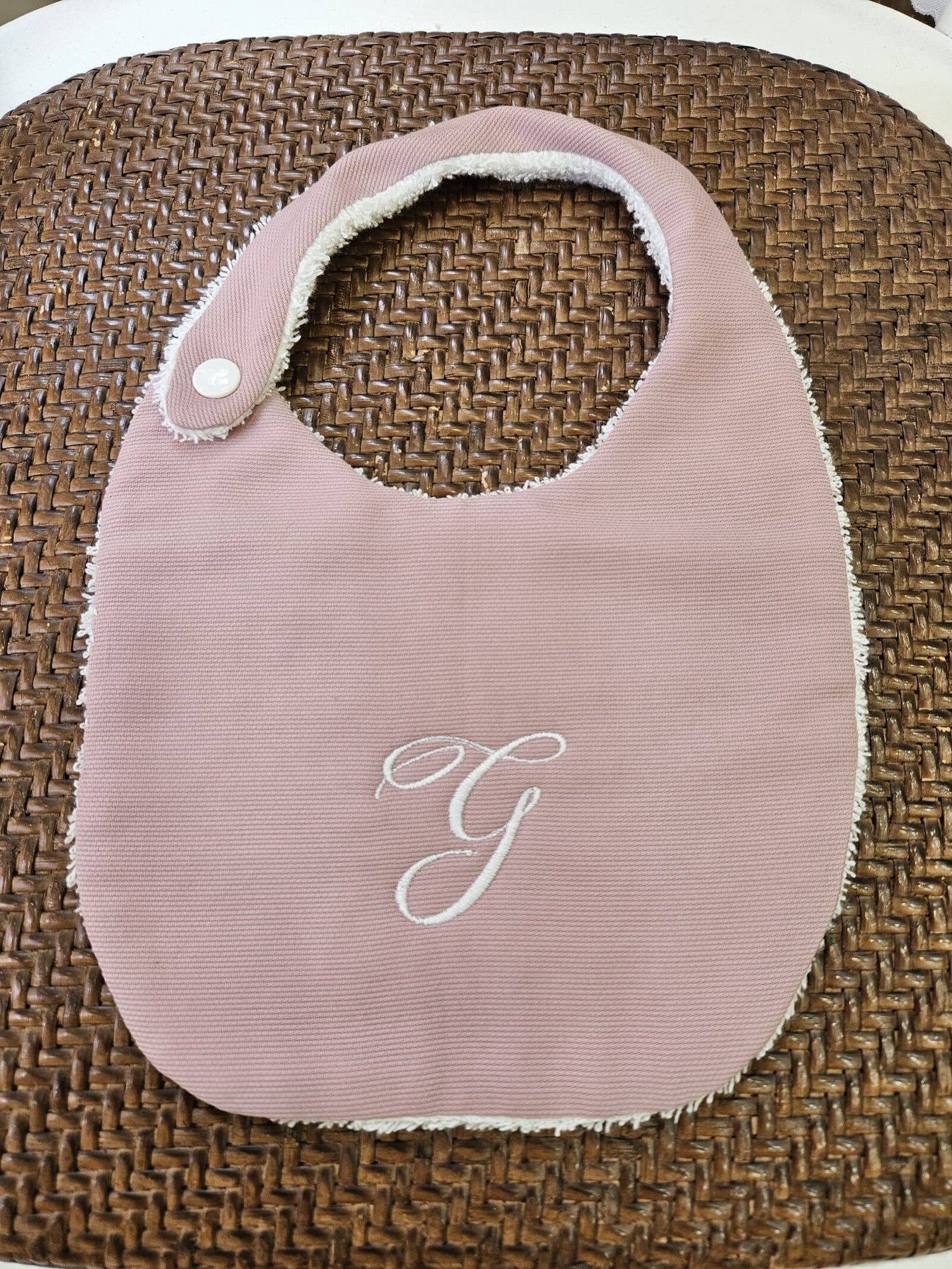 Le MERENDINE, Bavaglino pappa con bottoncino a clip