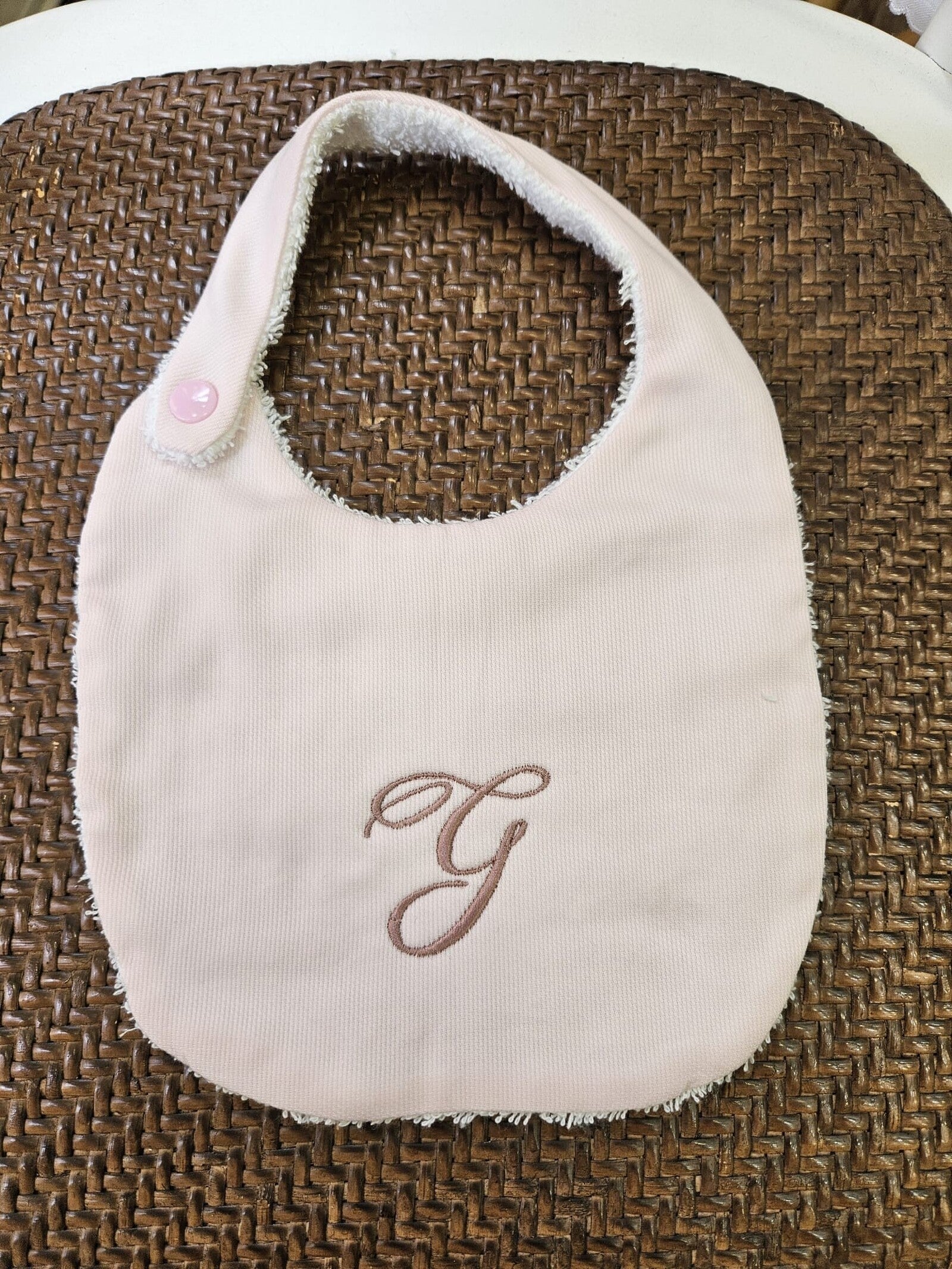 Le MERENDINE, Bavaglino pappa con bottoncino a clip