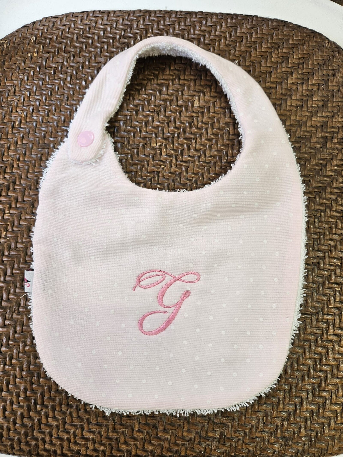 Le MERENDINE, Bavaglino pappa con bottoncino a clip