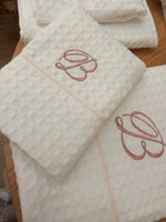 Coppia di asciugamani in apone personalizzate