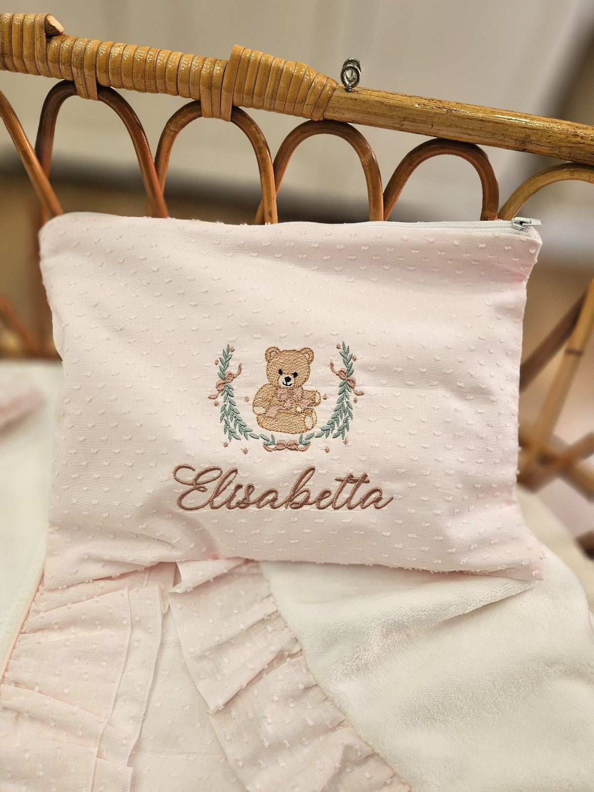 Borsello in plumetis