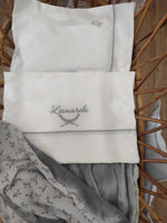 Lenzuolino con profilo e fascia di plumetis