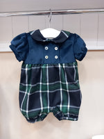 Pagliaccetto velluto e tartan Black Watch