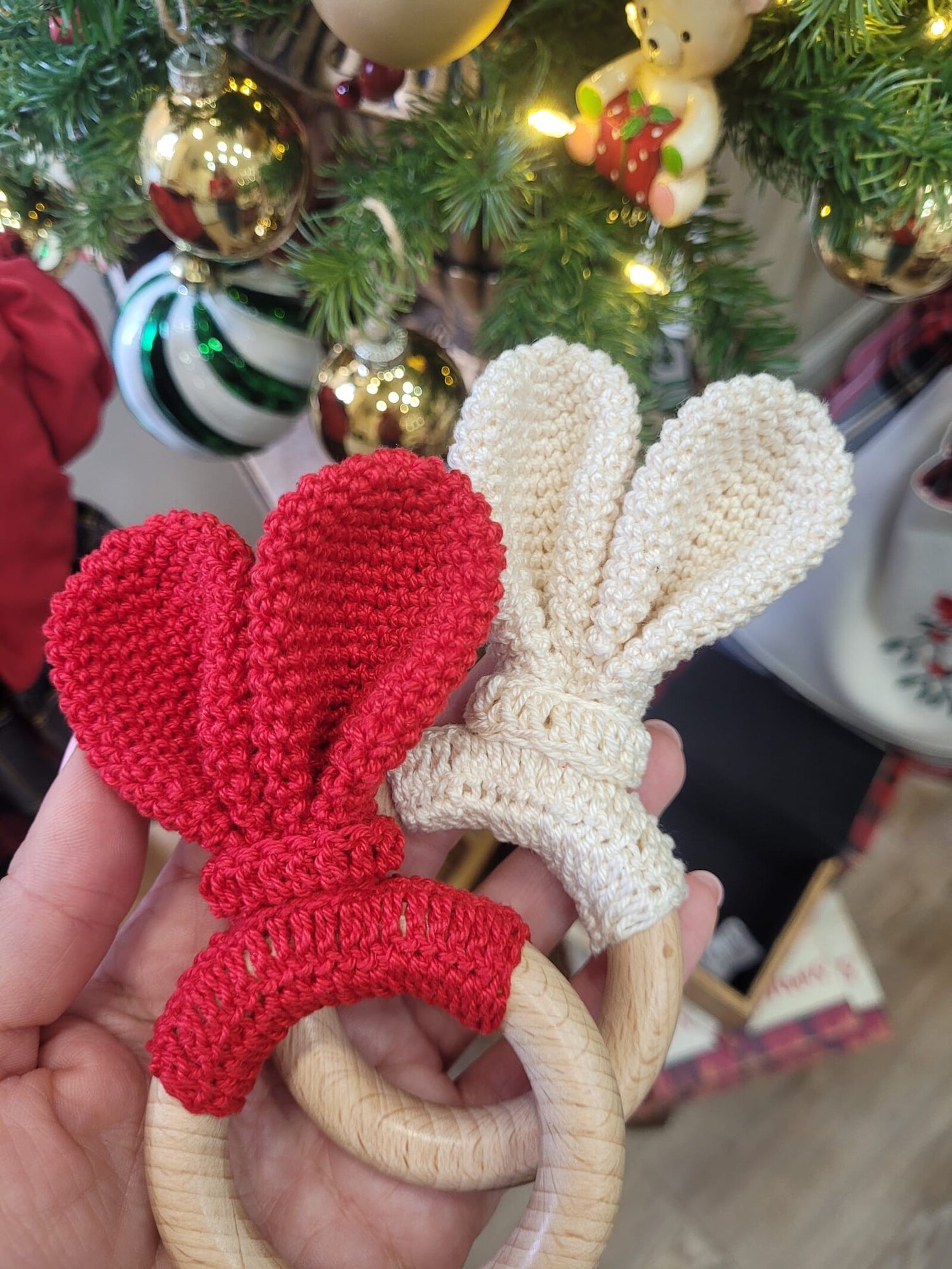 Anello da dentizione, massaggiagengive amigurumi