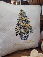 Cuscino arredo natalizio chinoiserie