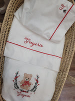 Coordinato carrozzina natalizio in cotone