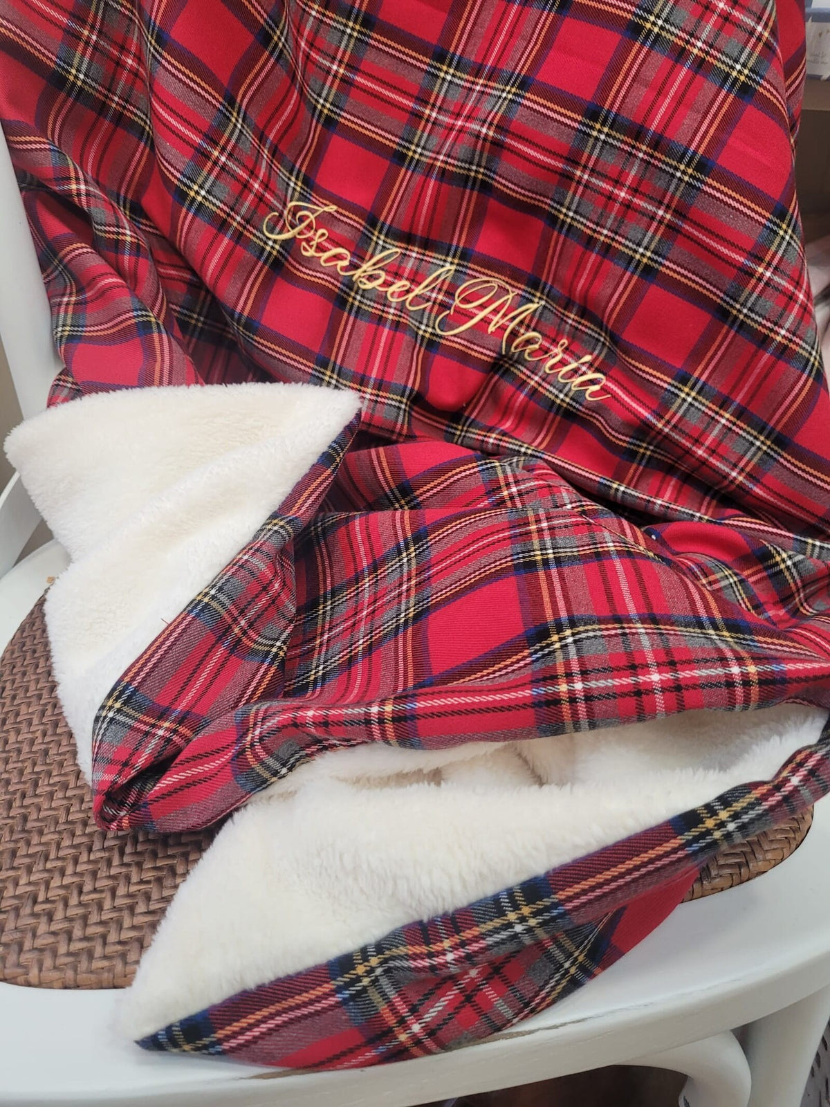 Copertina tartan e pile