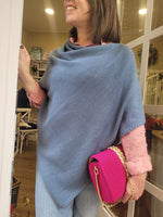 Mantella poncho in lana merinos