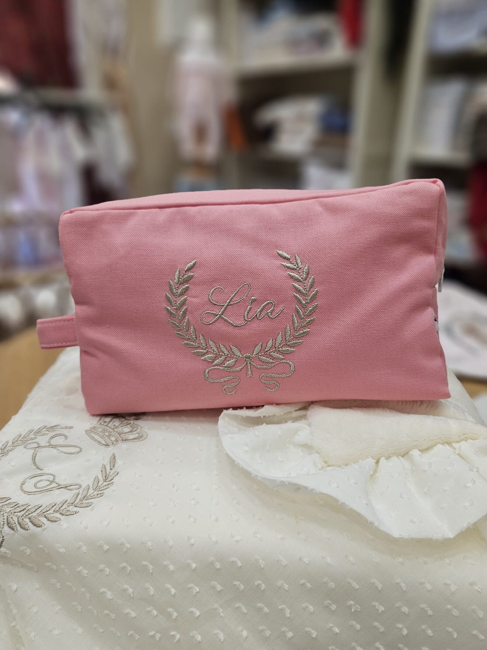 Beauty case in cotone