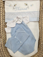 Completo neonato in filo di cotone, Voilà Newborn Little Cloud