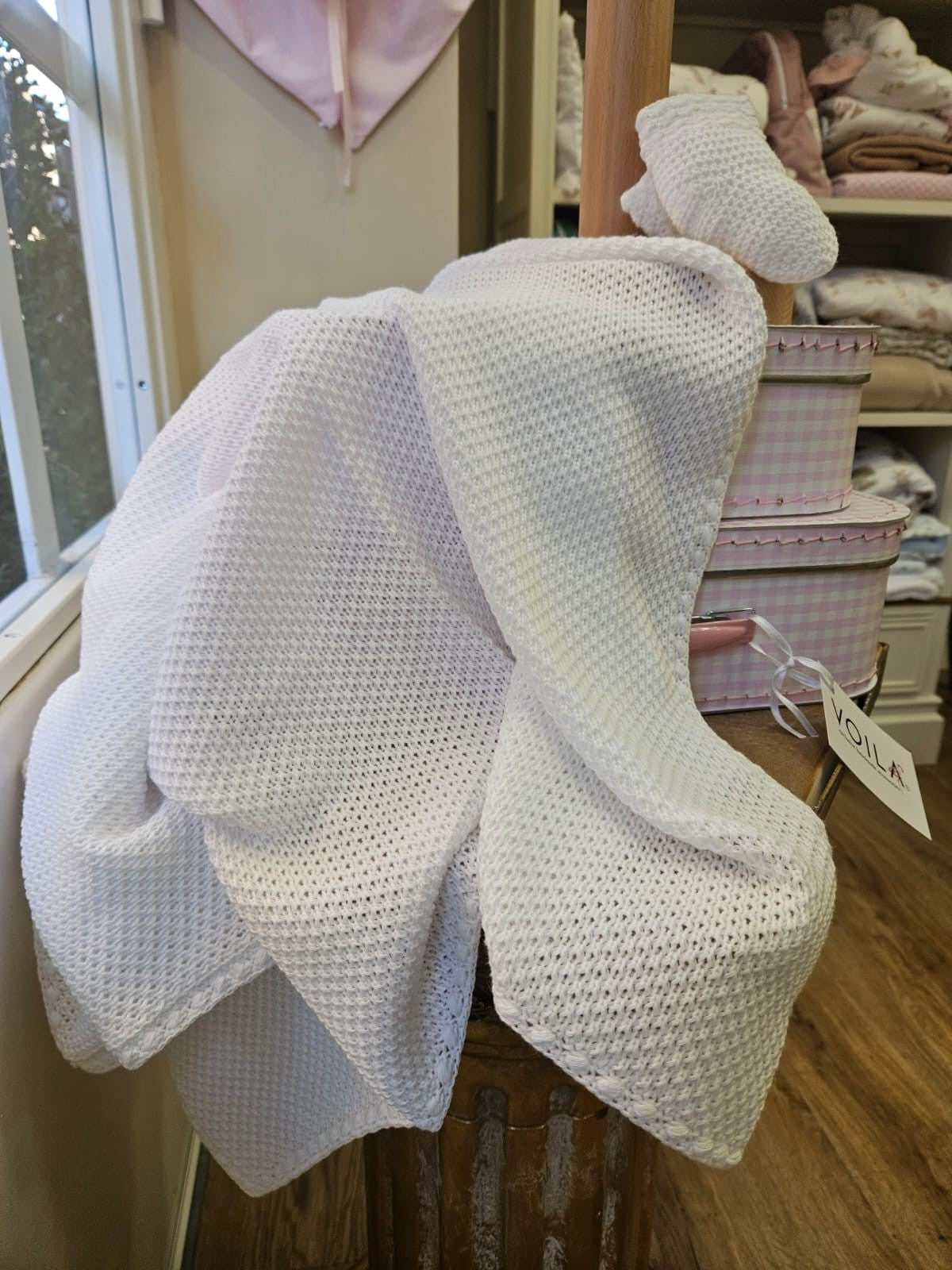 Completo neonato in filo di cotone, Voilà Newborn Little Cloud