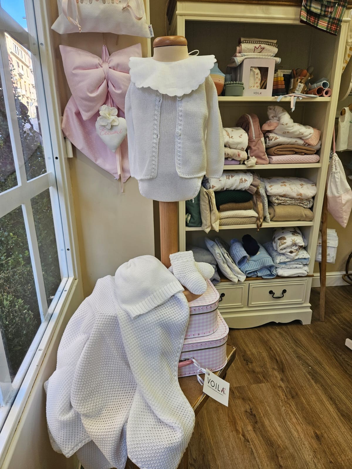 Completo neonato in filo di cotone, Voilà Newborn Little Cloud