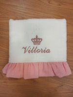 Coordinato bagnetto, accappatoio neonato e telo in spugna di cotone e mussola