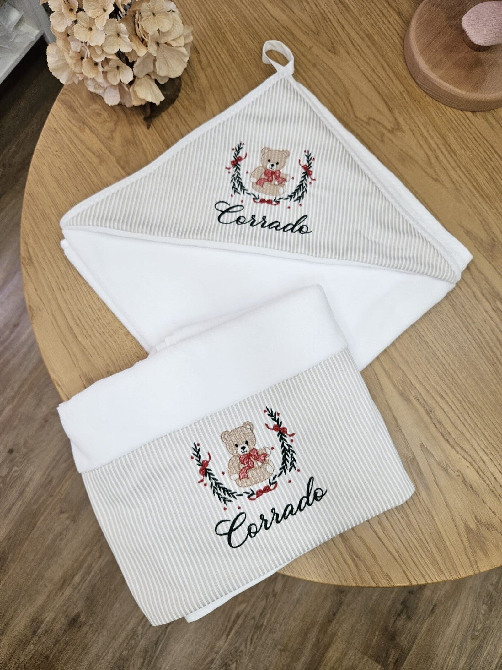 Coordinato da Bagno accappatoio e telo bagnetto NAVY