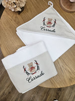 Coordinato da Bagno accappatoio e telo bagnetto NAVY