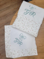 Coordinato da Bagno Telo bagnetto e quadrato in lino