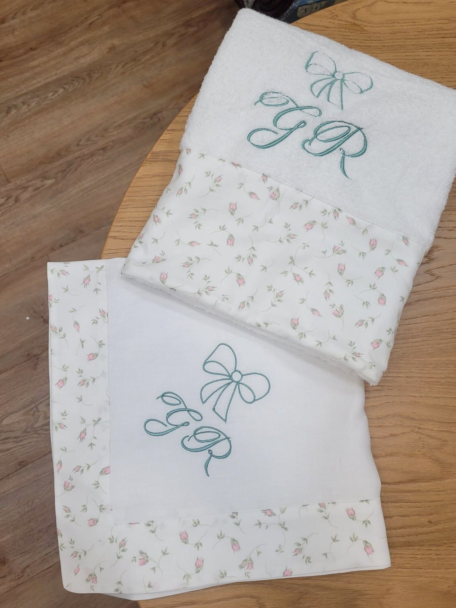 Coordinato da Bagno Telo bagnetto e quadrato in lino